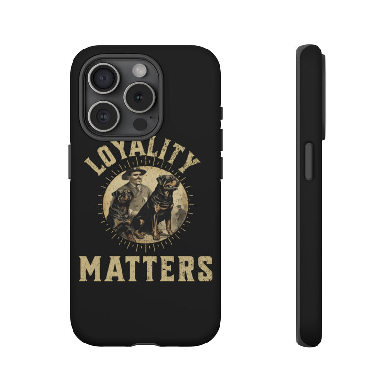 Loyalty Matters Vintage Army Rottweiler Tough Cases