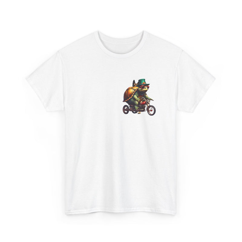 Too Turtlely for the Turtle club Motorcycle Unisex Heavy Cotton Tee