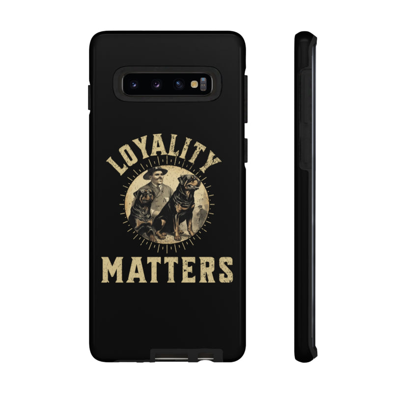 Loyalty Matters Vintage Army Rottweiler Tough Cases