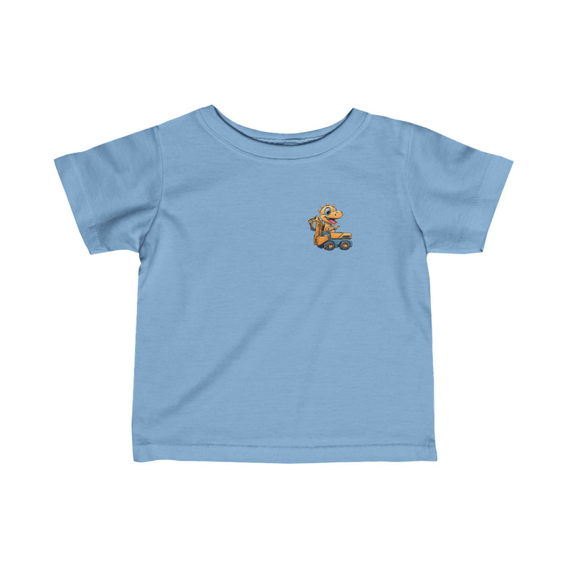 Baby Dinosaur can drive Infant Fine Jersey Tee